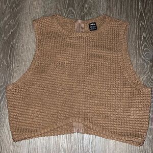 Cute SHEIN brown crop top